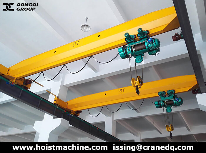 Single girder electric hoist crane for sale