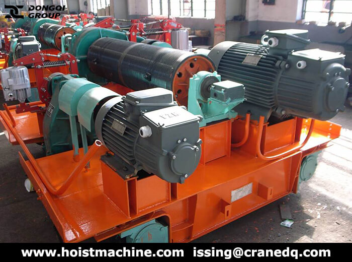 Electric hoist winch