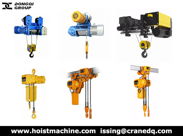 Wire rope hoist and electric chain hoist