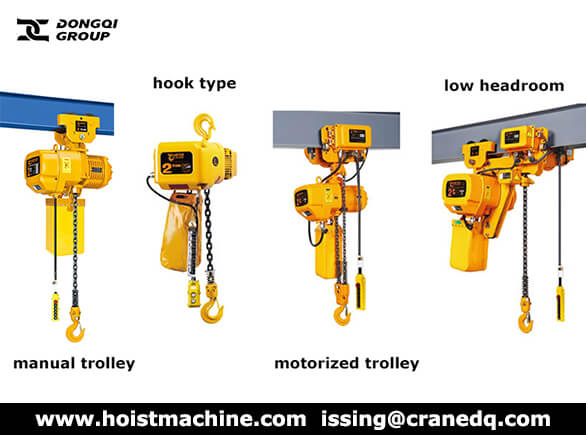 electric chain hoist with trolley